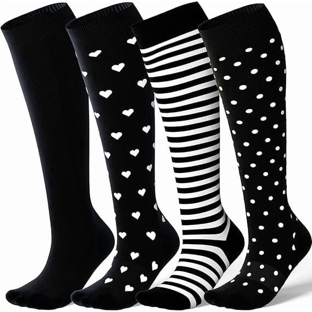 Uzmog Compression Socks 4-Pack: $12.99