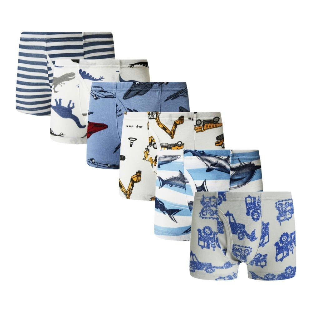FamilyBlisst Little Boys Cotton Boxer Briefs 6-Pack: $14.99 FamilyBlisst Little Boys Cotton Boxer Briefs 6-Pack: $14.99