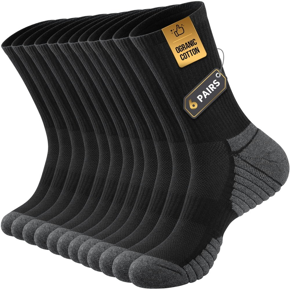 Puliou Cushion Crew Socks 6-Pack: $16.99 Puliou Cushion Crew Socks 6-Pack: $16.99