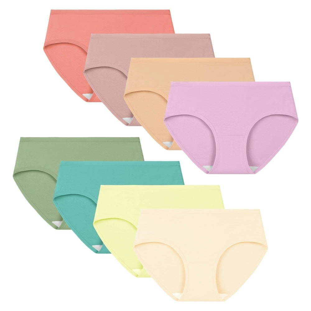 Innersy Girls Cotton Full Coverage Briefs 8-Pack: $19.54