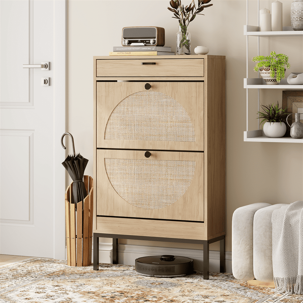 Brafabhome Narrow 12-Pair Shoe Storage Cabinet: $72.19