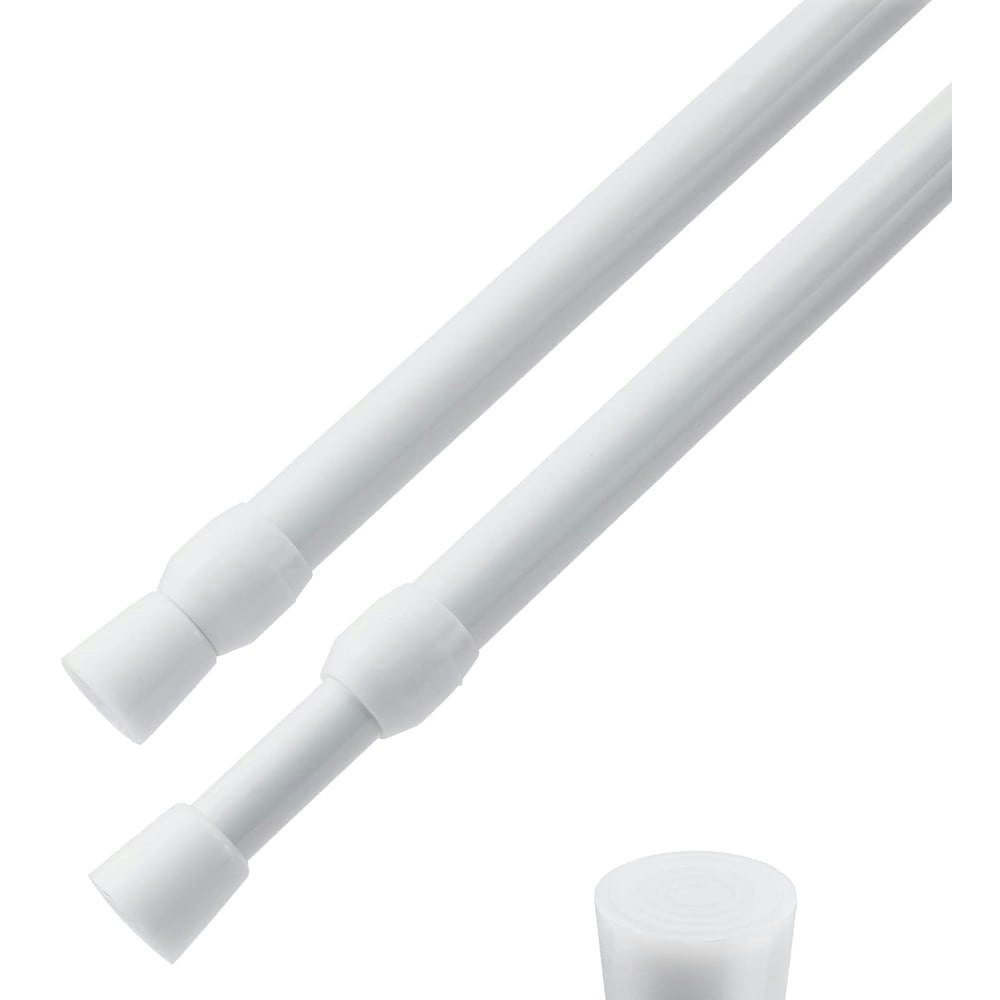 16-28 Inch Adjustable Spring Tension Curtain Rod 2-Pack: $10 16-28 Inch Adjustable Spring Tension Curtain Rod 2-Pack: $10