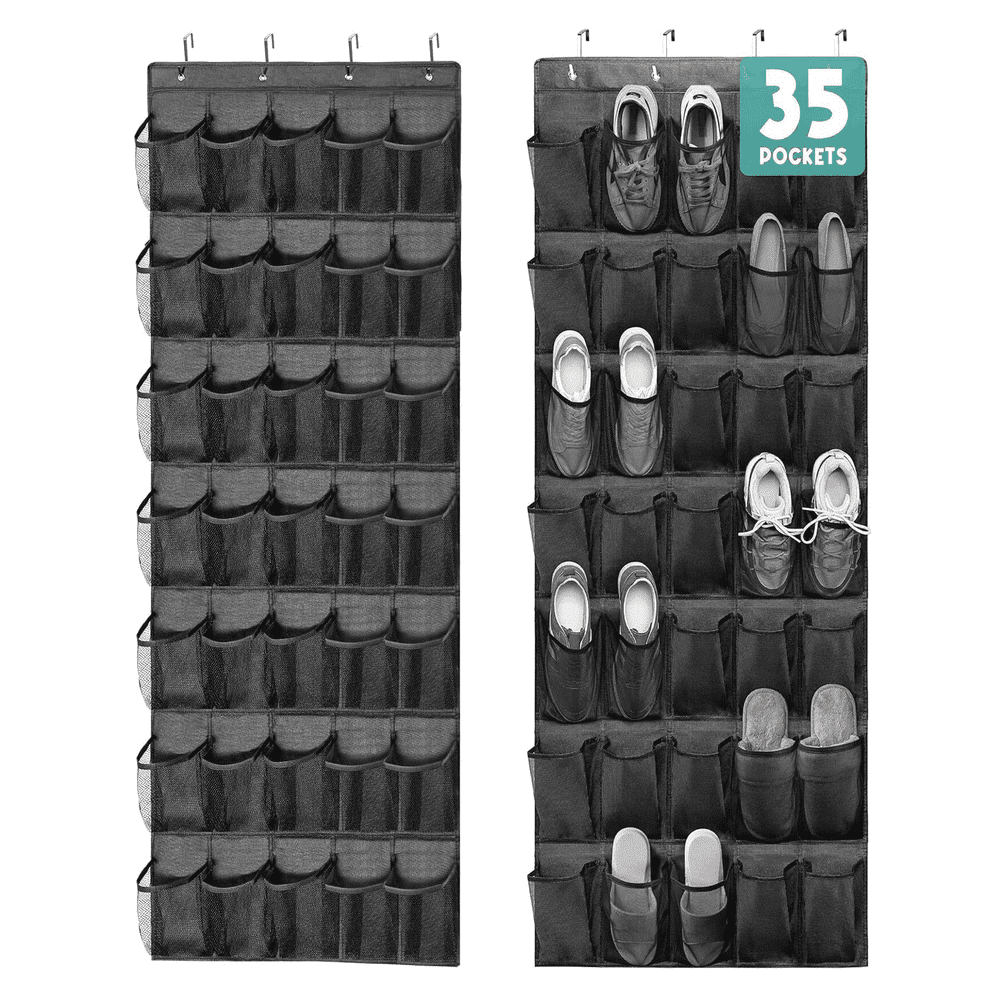 35-Pocket Over-the-Door Shoe Organizer 2-Pack: $19.79
