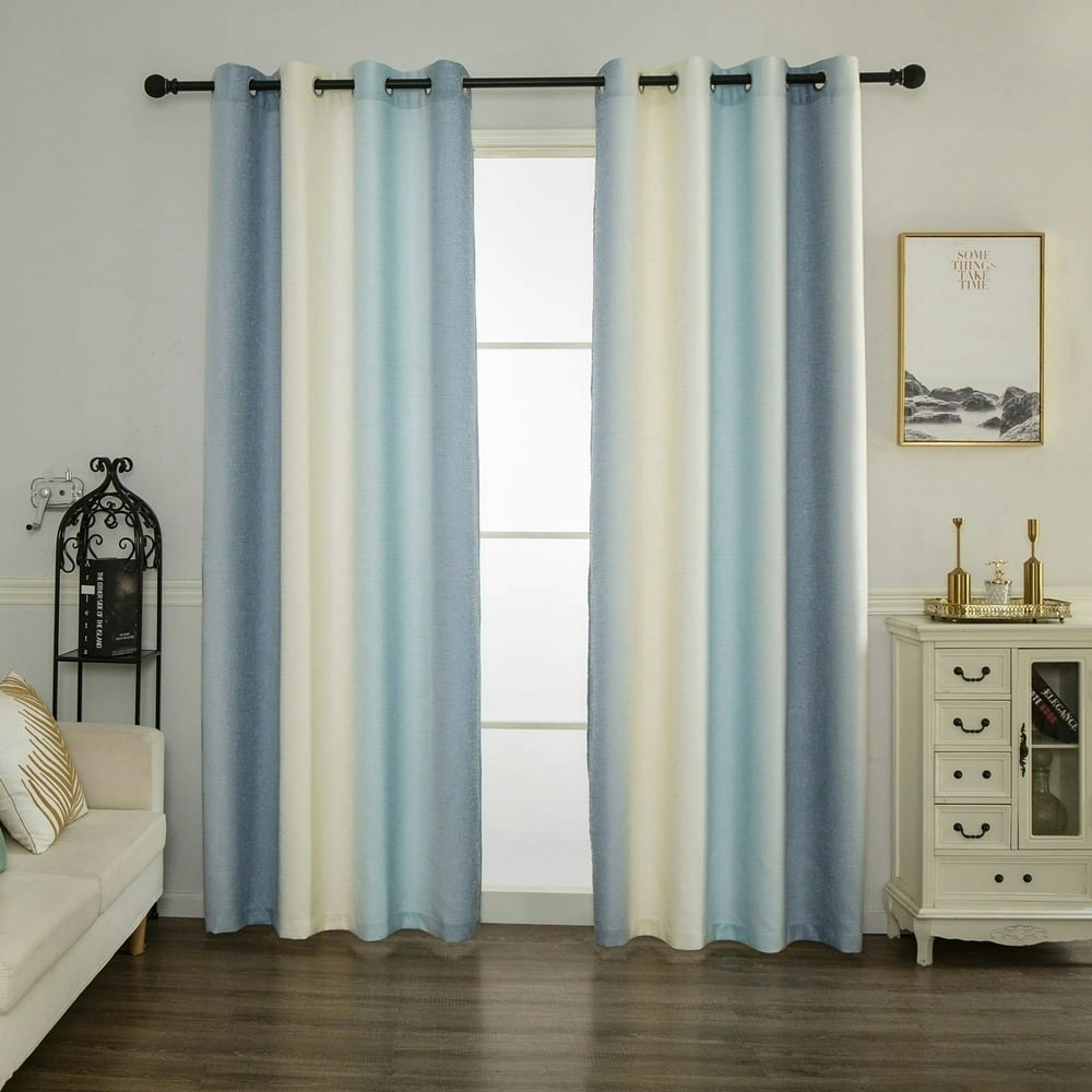 Pleasant Boulevard Faux Linen Blackout Grommet Curtains 2-Panel Set: $16.99