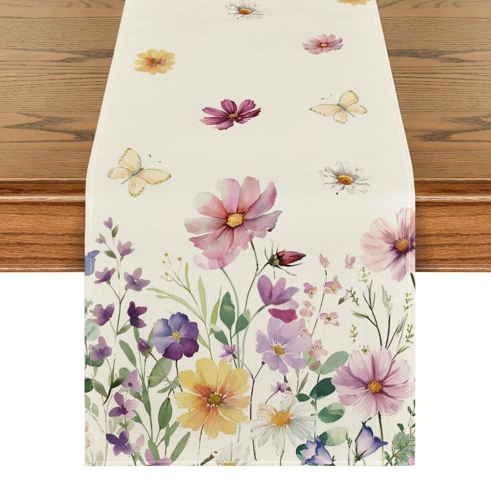 Sm:)e Flowers Butterfly Spring Table Runner 13x72-Inch: $6.99 Sm:)e Flowers Butterfly Spring Table Runner 13x72-Inch: $6.99