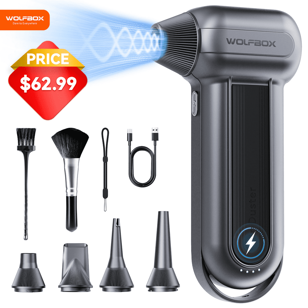 WolfBox Cordless Compressed Air Duster and Vacuum: $79.99 WolfBox Cordless Compressed Air Duster and Vacuum: $79.99