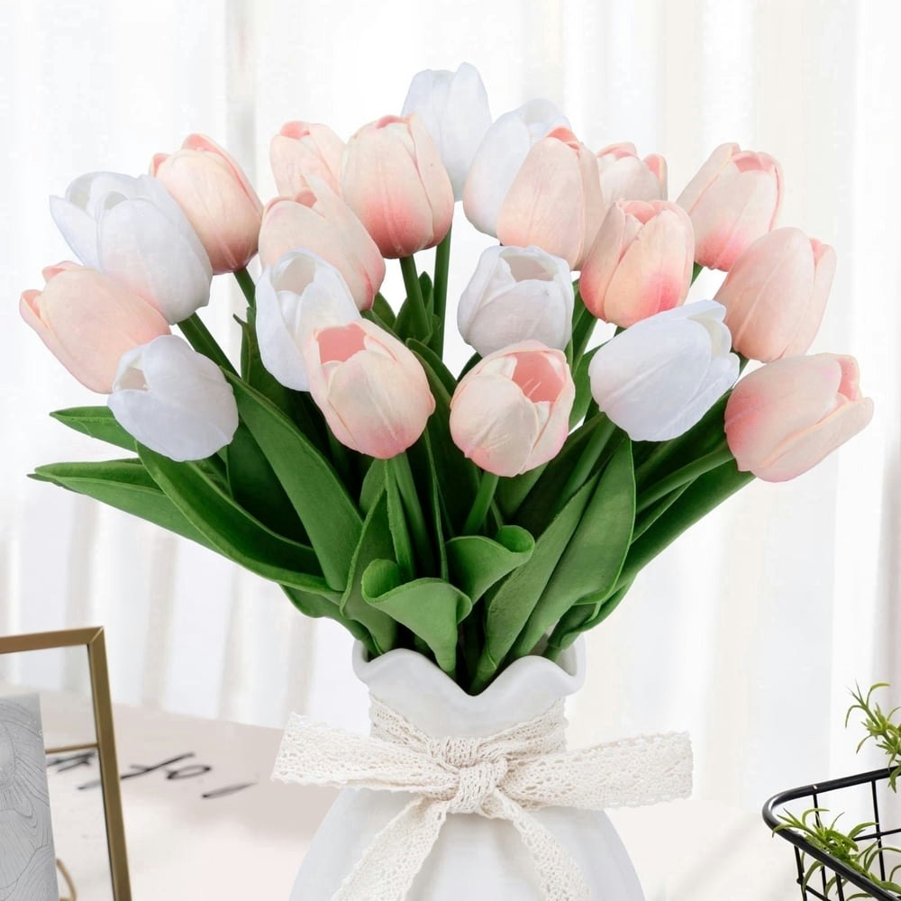 Scidweet Artificial Tulip Flowers 20-Pack: $12.59 Scidweet Artificial Tulip Flowers 20-Pack: $12.59