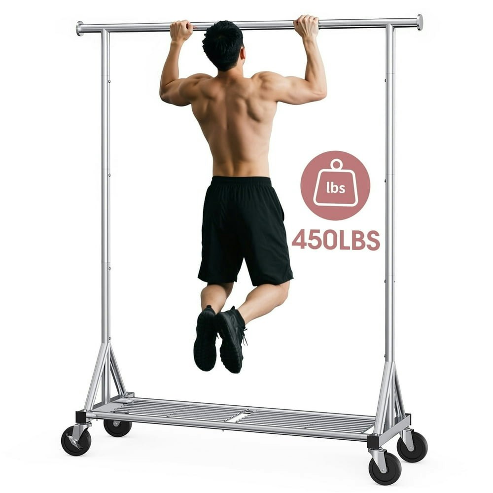 Sakugi Heavy-Duty Stainless-Steel Garment Rack: $44.99