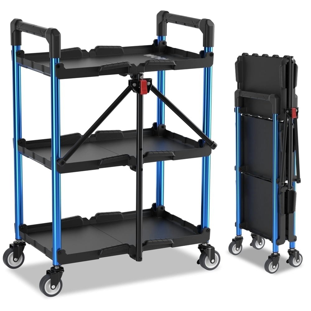 Workpro 3-Tier Folding Service Cart: $79.99