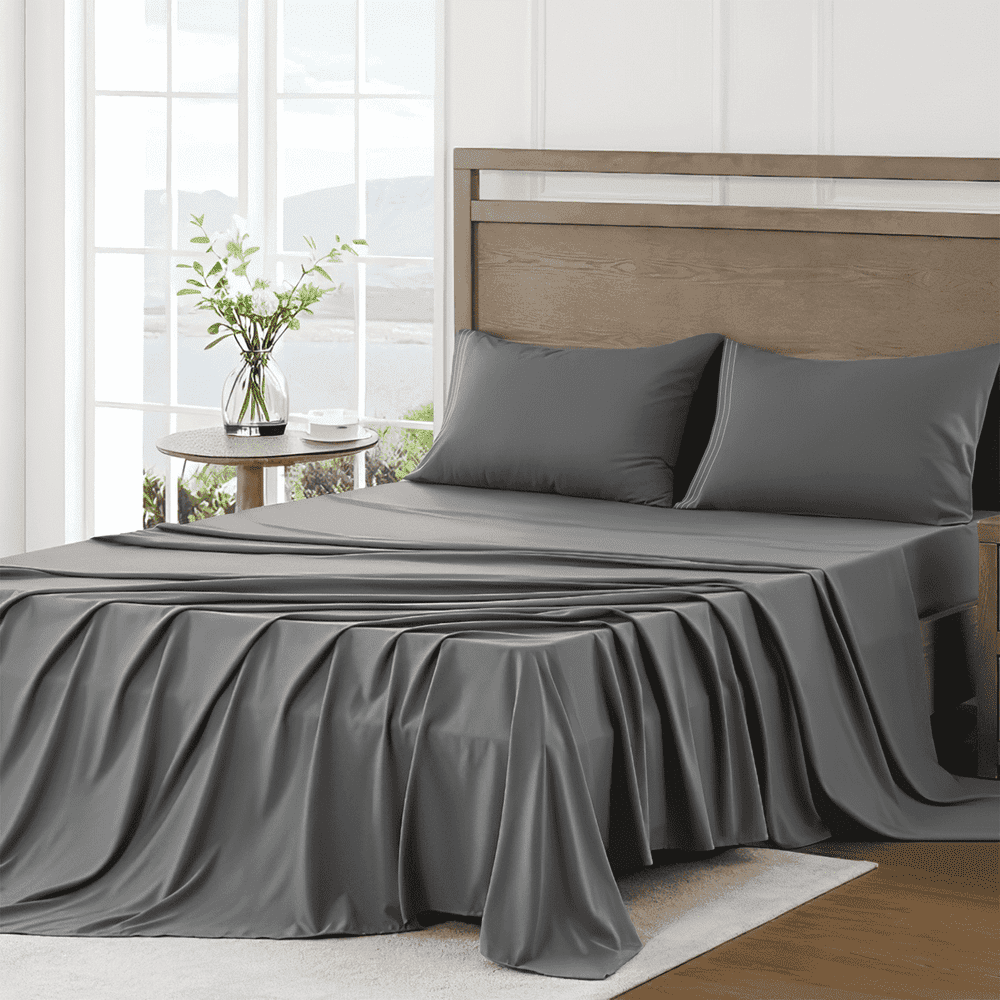 Queen Size 4-Piece Cooling Bed Sheet Set: $21.99