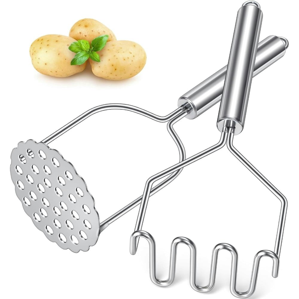 Sopito Stainless Steel Potato Masher 2-Pack: $12.99