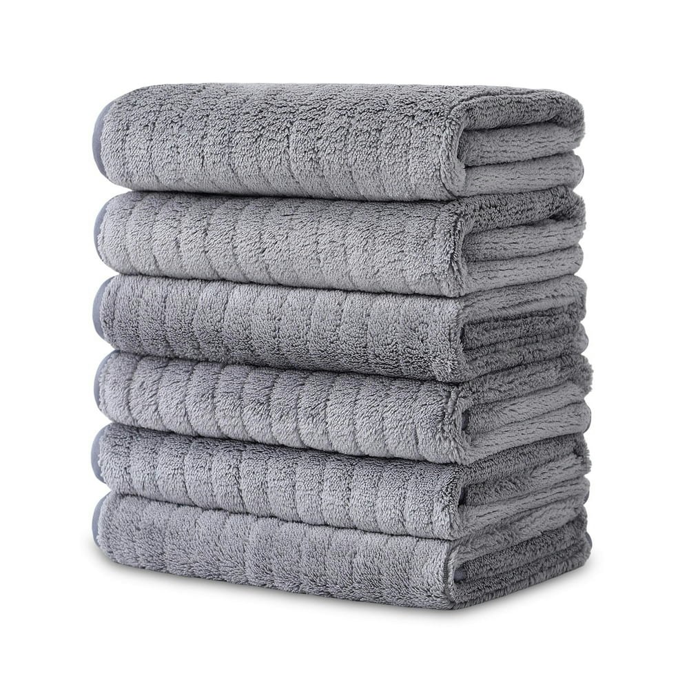 Jessy Home 13" x 13" Striped Washcloths 6-Pack: $10.99 Jessy Home 13" x 13" Striped Washcloths 6-Pack: $10.99