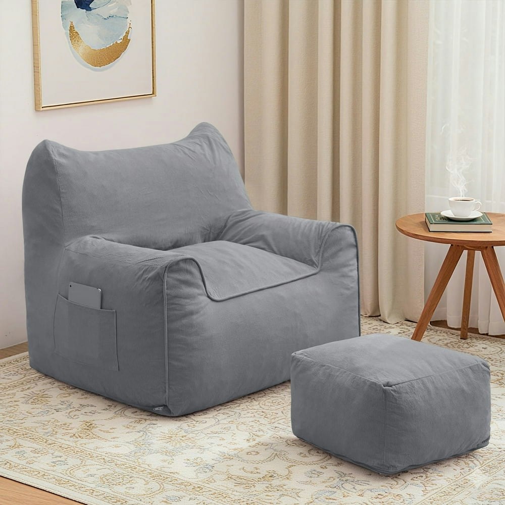 Bean Bag Chair with Ottoman: $79.96 Bean Bag Chair with Ottoman: $79.96