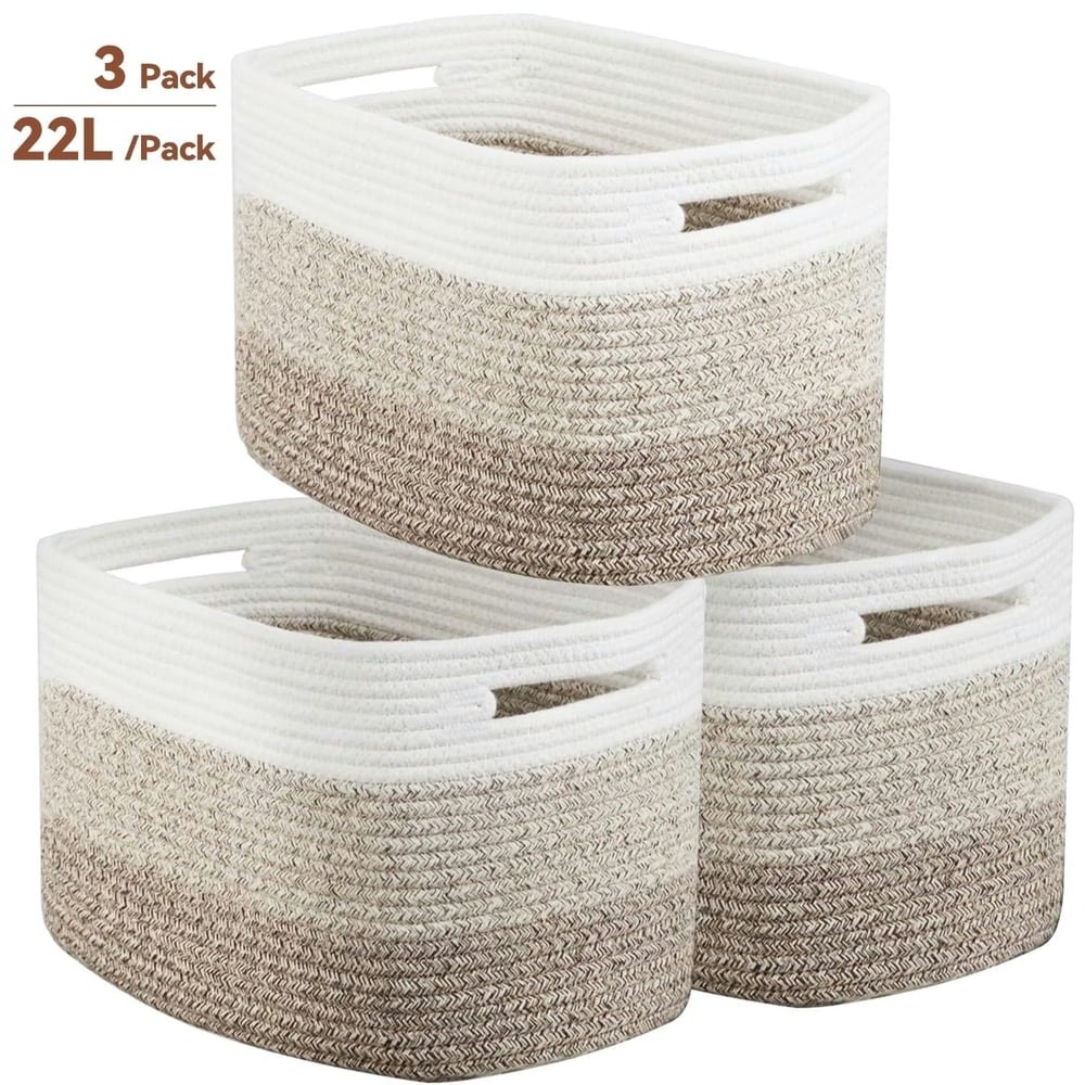 Woven Storage Basket 3-Pack: $23.98