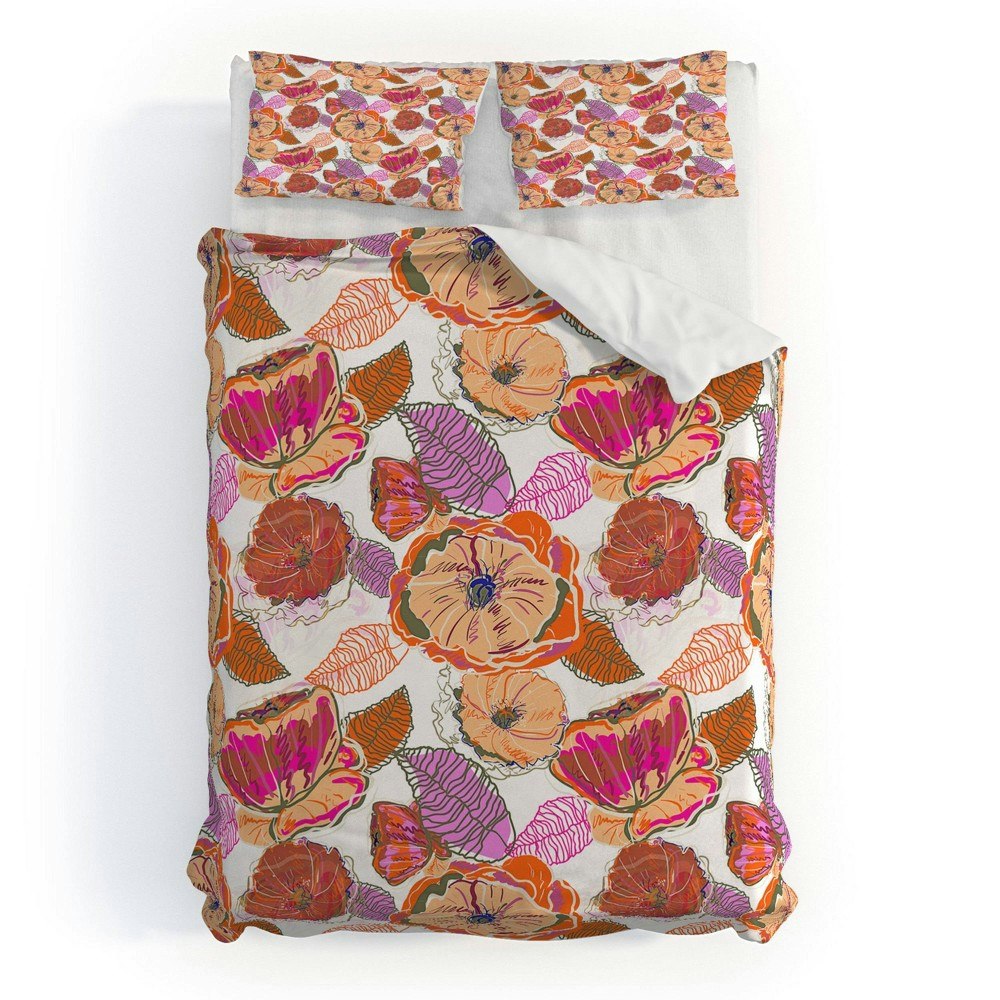 Deny Designs 83 Oranges Fall Flora King Comforter Set: $259.99 Deny Designs 83 Oranges Fall Flora King Comforter Set: $259.99