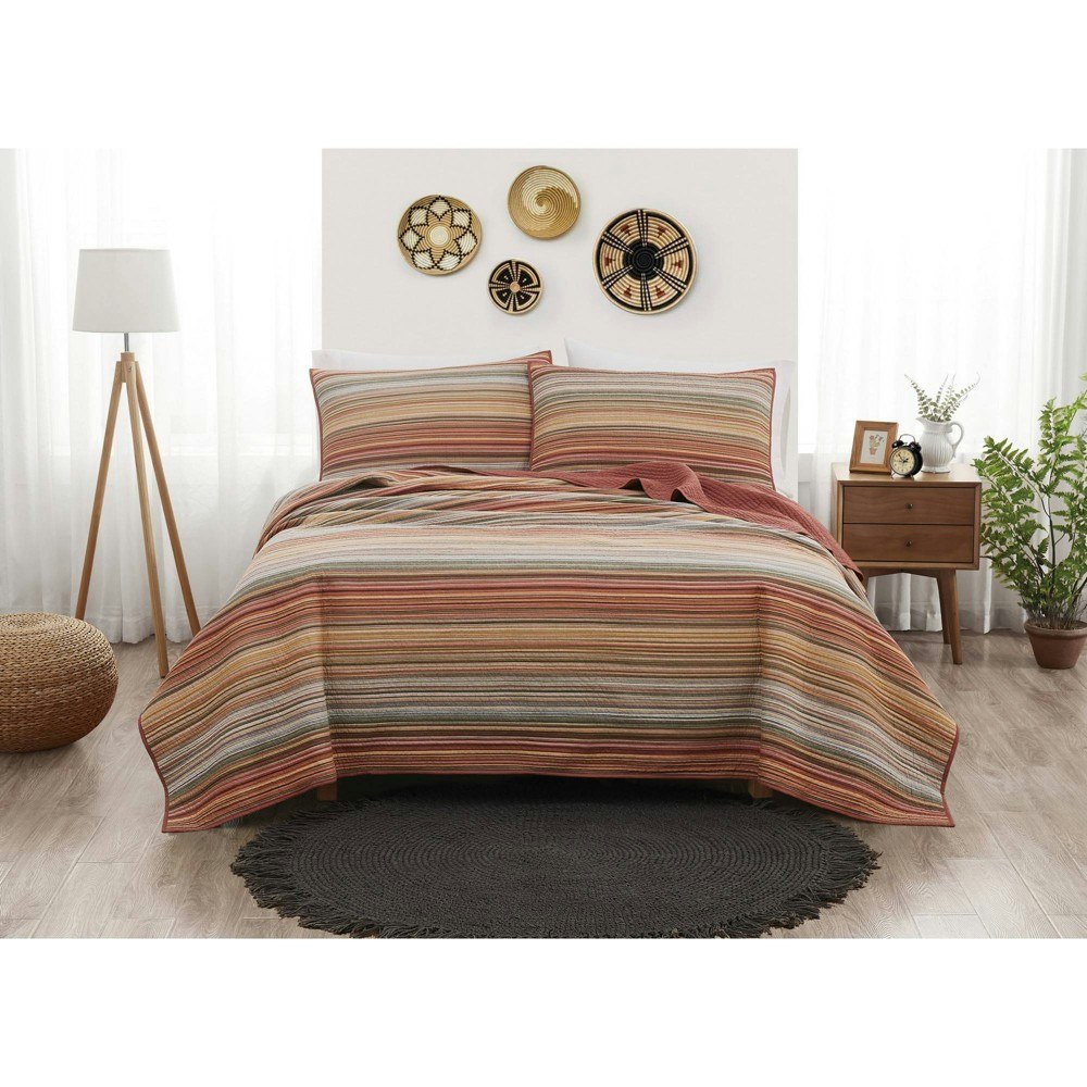 Brooklyn Loom Sunset Striped Yarn Dye Quilt Set: $99.99 Brooklyn Loom Sunset Striped Yarn Dye Quilt Set: $99.99