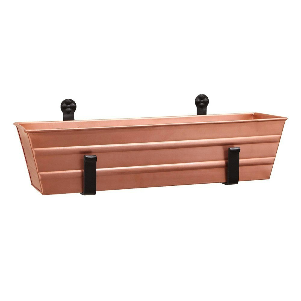 Achla Designs 22-inch Rectangular Steel Wall Planter Box: $69.99 Achla Designs 22-inch Rectangular Steel Wall Planter Box: $69.99