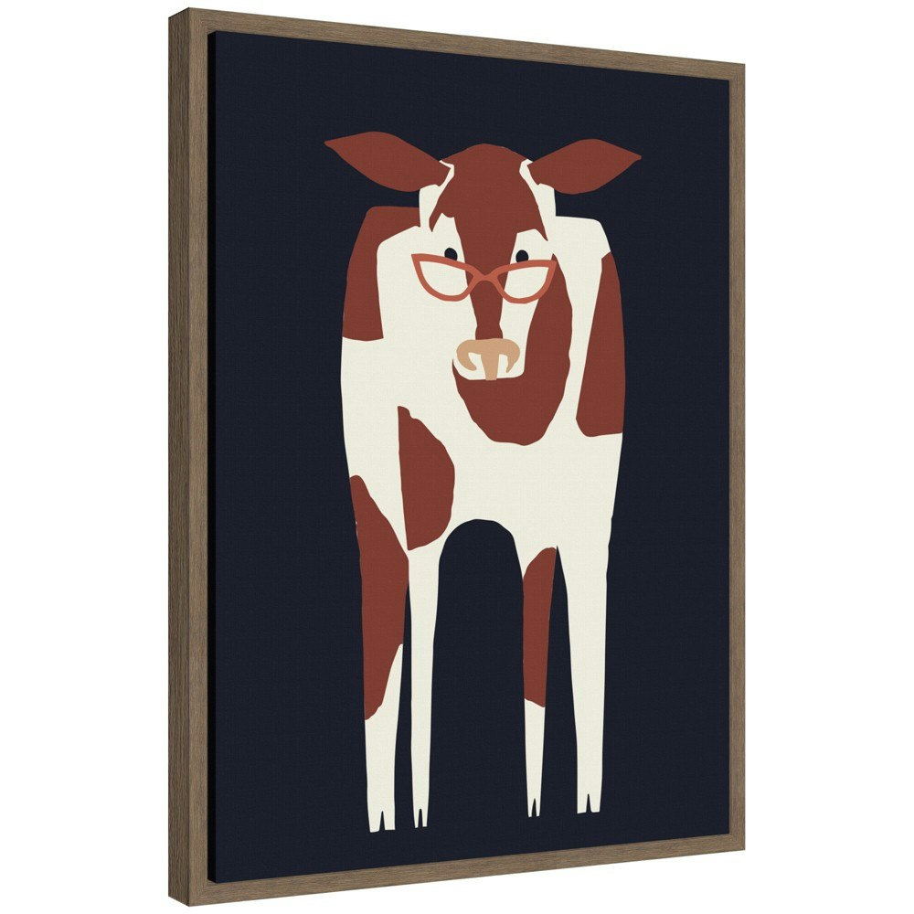 Kate & Laurel 18"x24" Sylvie Farm Cow Framed Canvas: $54.99 Kate & Laurel 18"x24" Sylvie Farm Cow Framed Canvas: $54.99