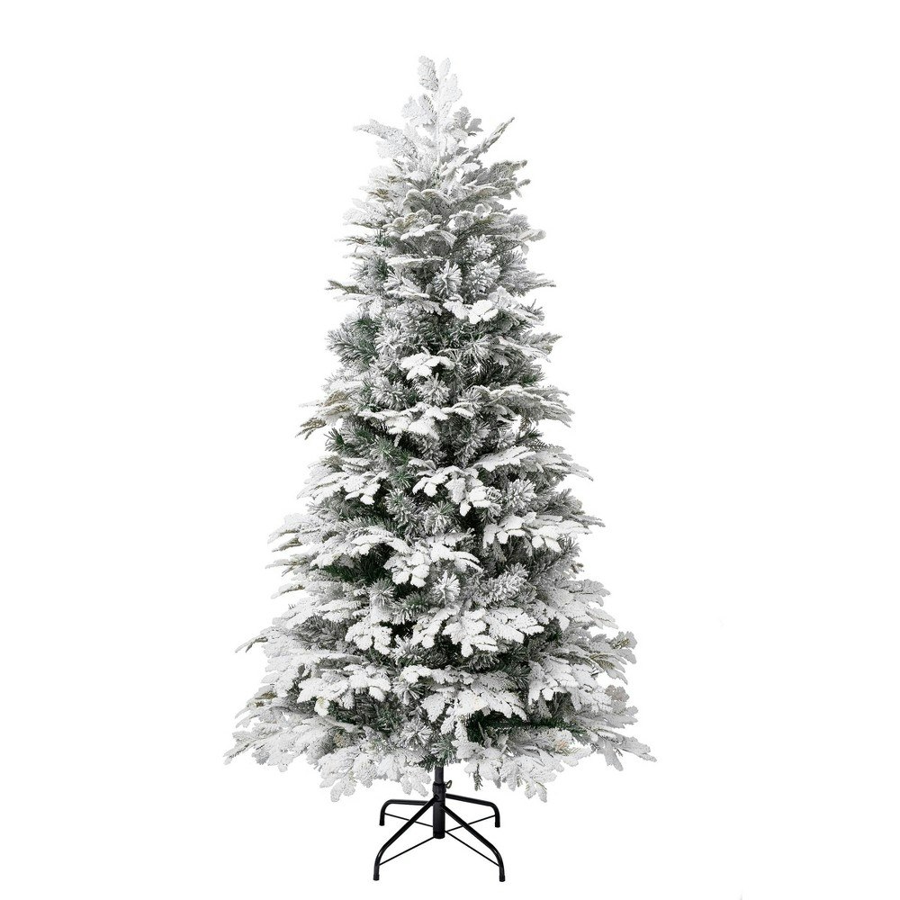 National Tree Company 6-Foot Flocked Acacius Artificial Christmas Tree: $187.99 National Tree Company 6-Foot Flocked Acacius Artificial Christmas Tree: $187.99