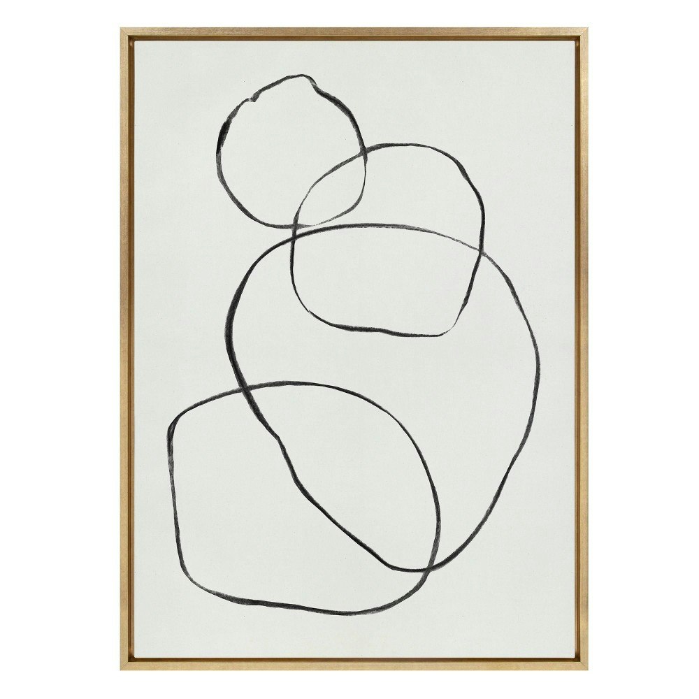 Sylvie 28" x 38" Going in Circles Framed Canvas Wall Art: $109.99 Sylvie 28" x 38" Going in Circles Framed Canvas Wall Art: $109.99