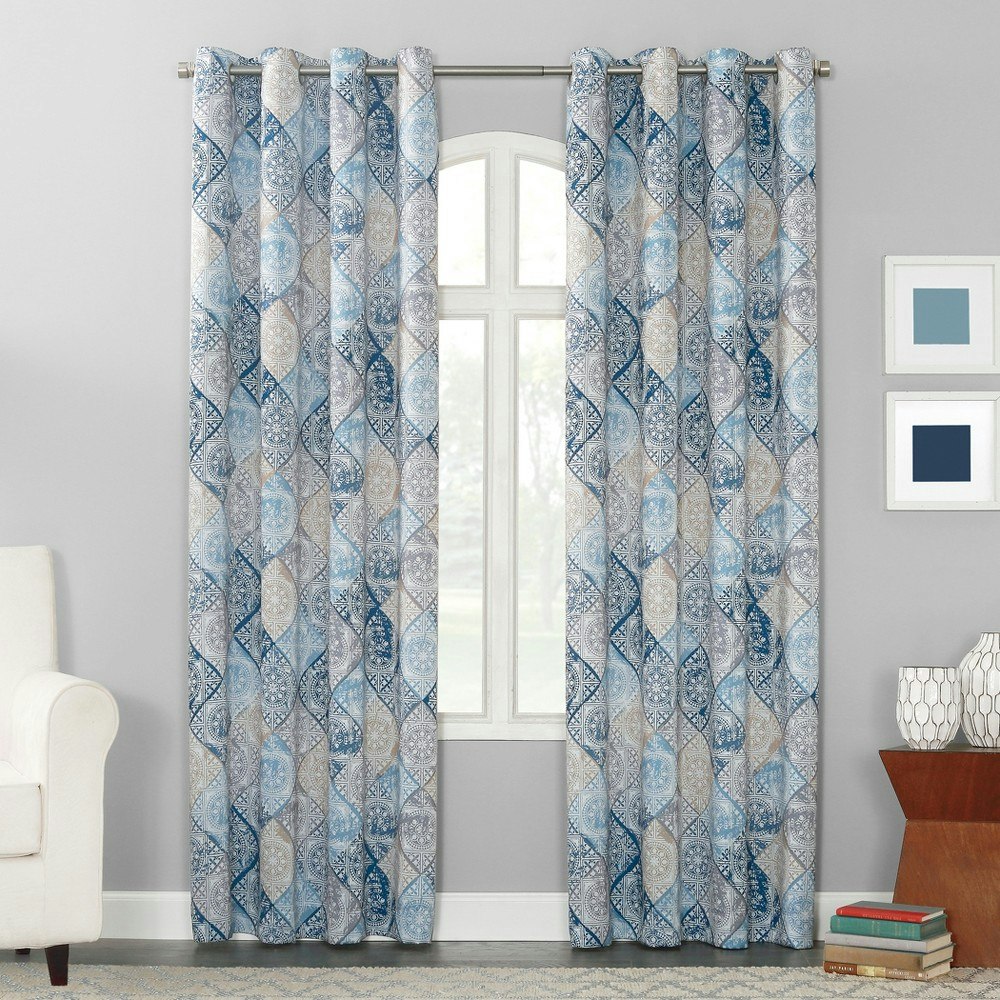 Sun Zero Jaffery 54"x95" Room Darkening Grommet Curtain Panel: $23.99