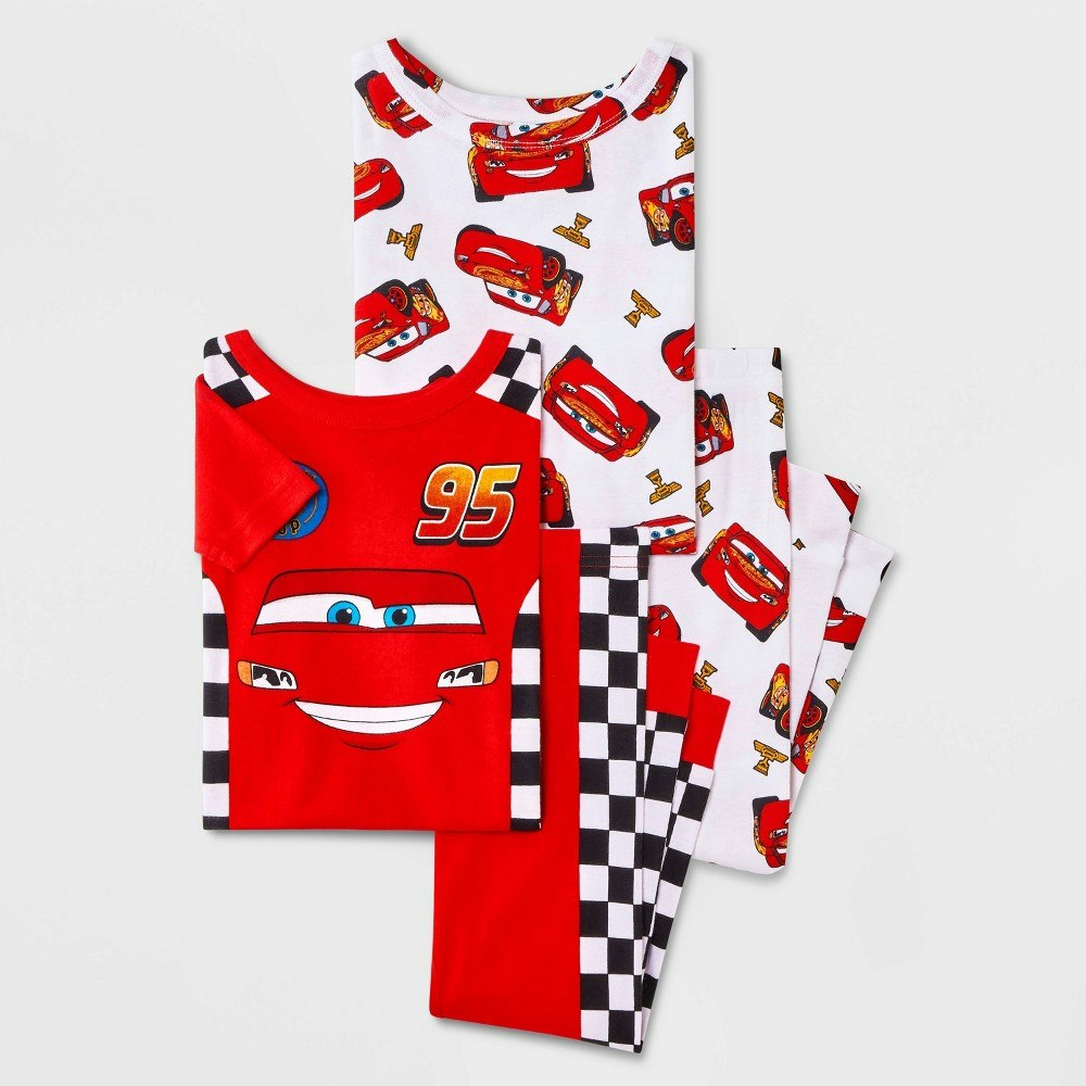 Toddler Boys' 4-Piece Cars Cotton Pajama Set 18M: $18