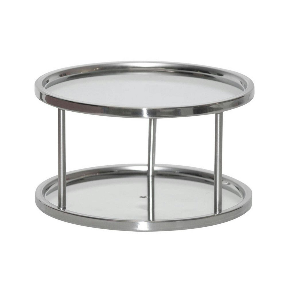 Dial 2-Tier Stainless Steel Lazy Susan: $29.99 Dial 2-Tier Stainless Steel Lazy Susan: $29.99