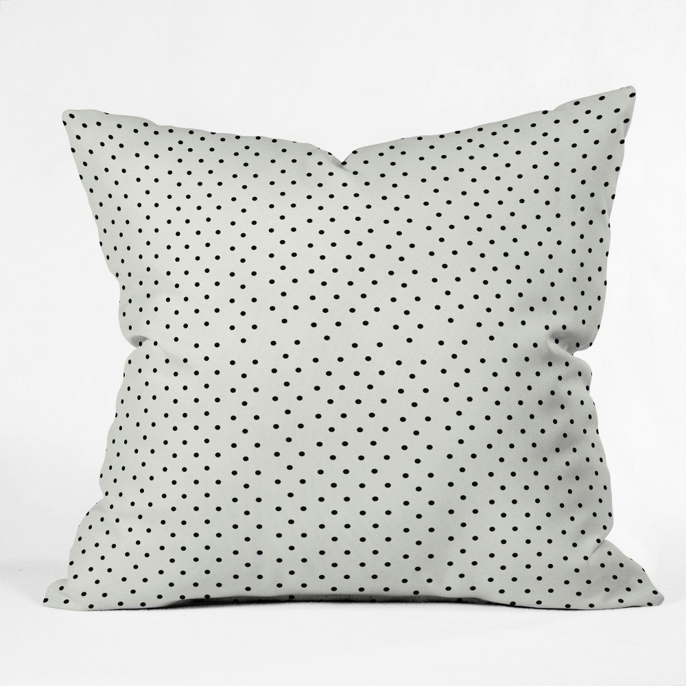 Black and White Polka Dot Throw Pillow: $45.99 Black and White Polka Dot Throw Pillow: $45.99