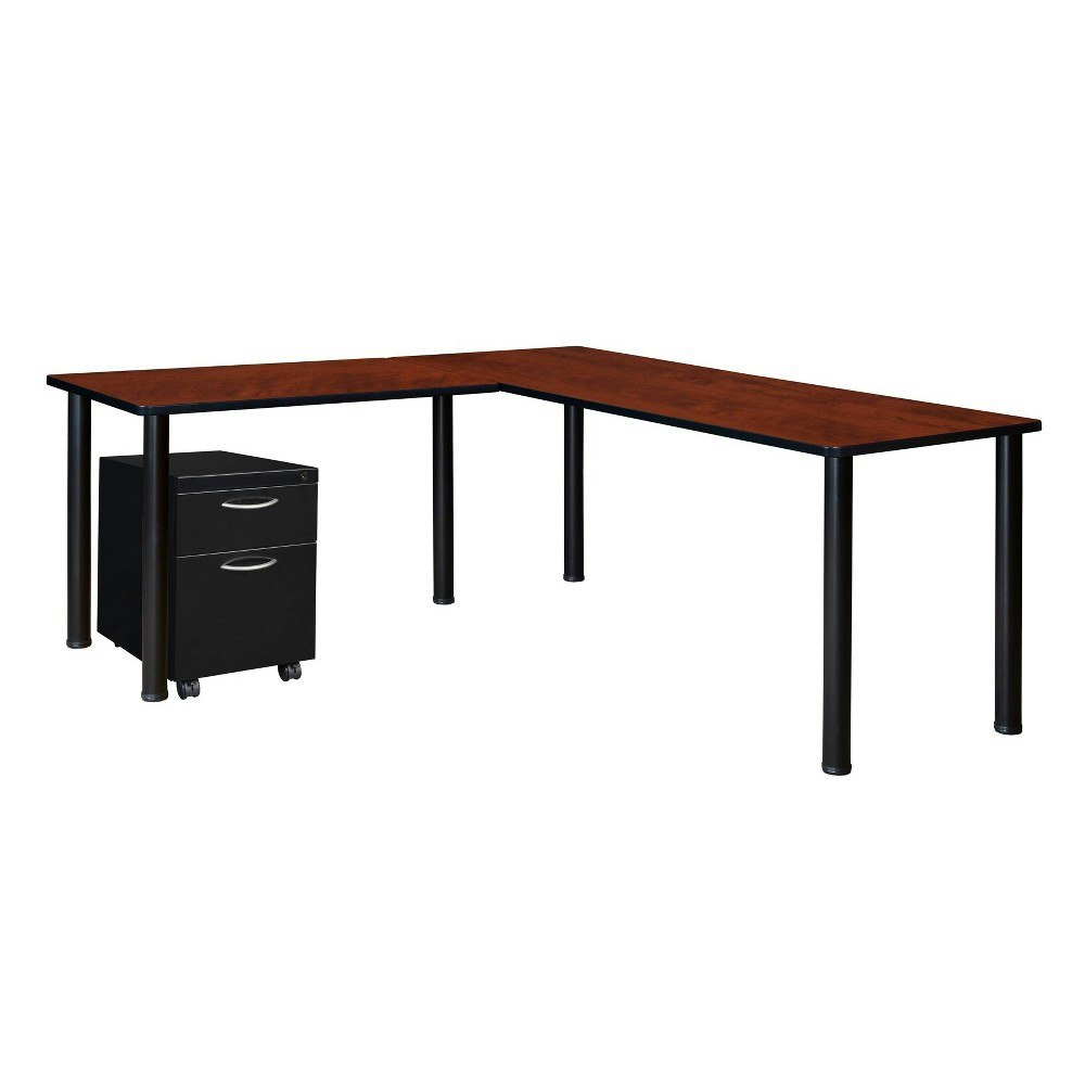 Regency Rochester 60-inch Single Pedestal L Desk with 42-inch Return: $699.99