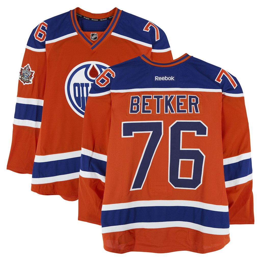 Ben Betker Edmonton Oilers Game-Issued #76 Jersey: $499.99