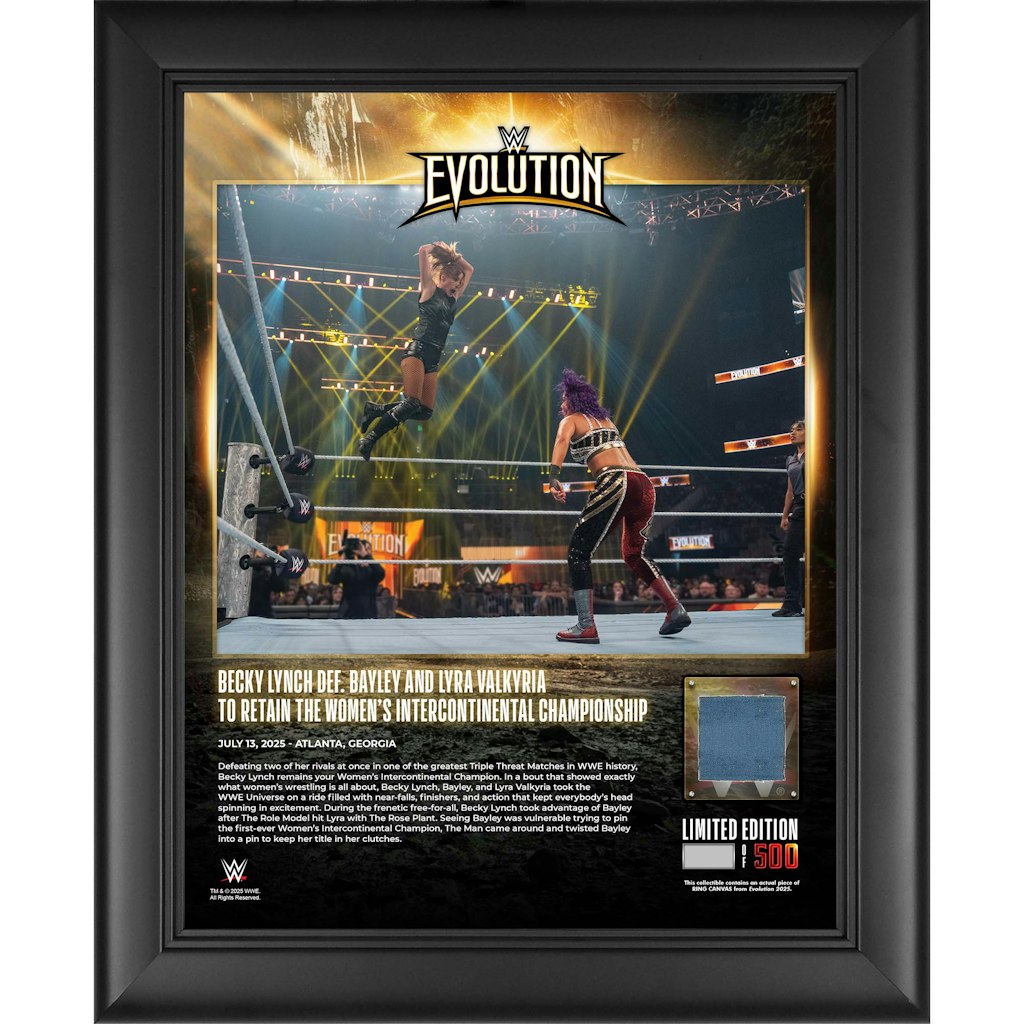 Becky Lynch WWE 13" x 16" Framed Evolution 2025 Collage: $69.99 Becky Lynch WWE 13" x 16" Framed Evolution 2025 Collage: $69.99