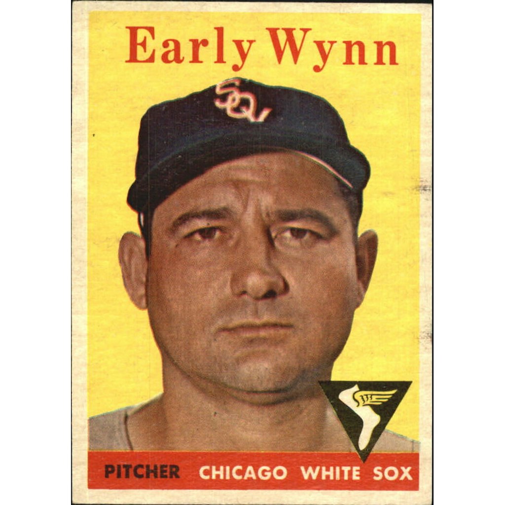 1958 Topps #100A Early Wynn Trading Card: $24 1958 Topps #100A Early Wynn Trading Card: $24