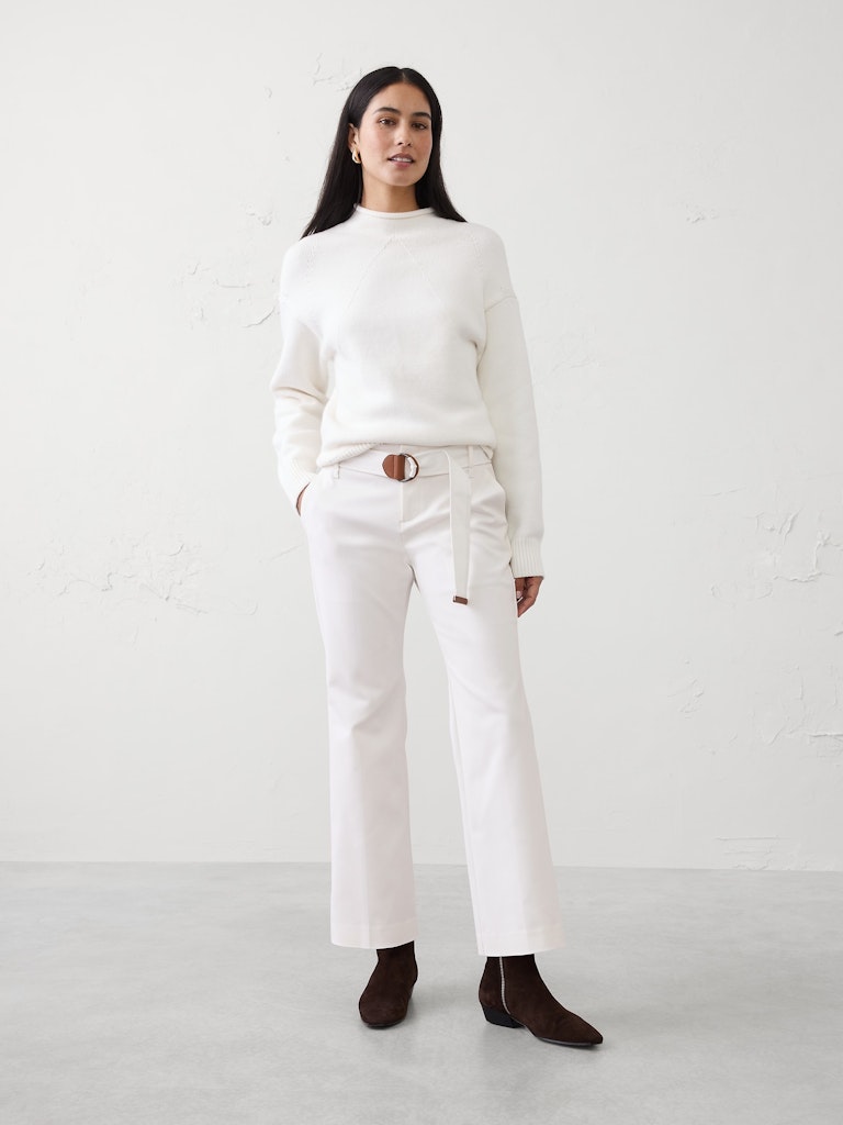 Kick-Flare Mid-Rise Sateen Ankle Pant: $51.97 Kick-Flare Mid-Rise Sateen Ankle Pant: $51.97