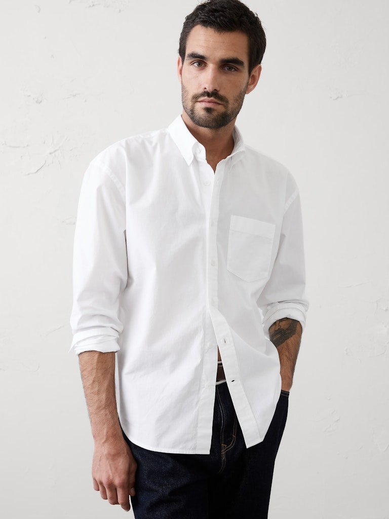 Relaxed-Fit Softwash Cotton Shirt: $30 Relaxed-Fit Softwash Cotton Shirt: $30