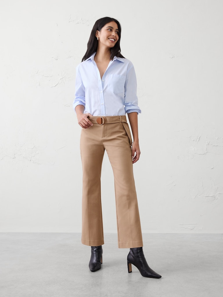 Mid-Rise Kick-Flare Sateen Ankle Pant: $80.97 Mid-Rise Kick-Flare Sateen Ankle Pant: $80.97