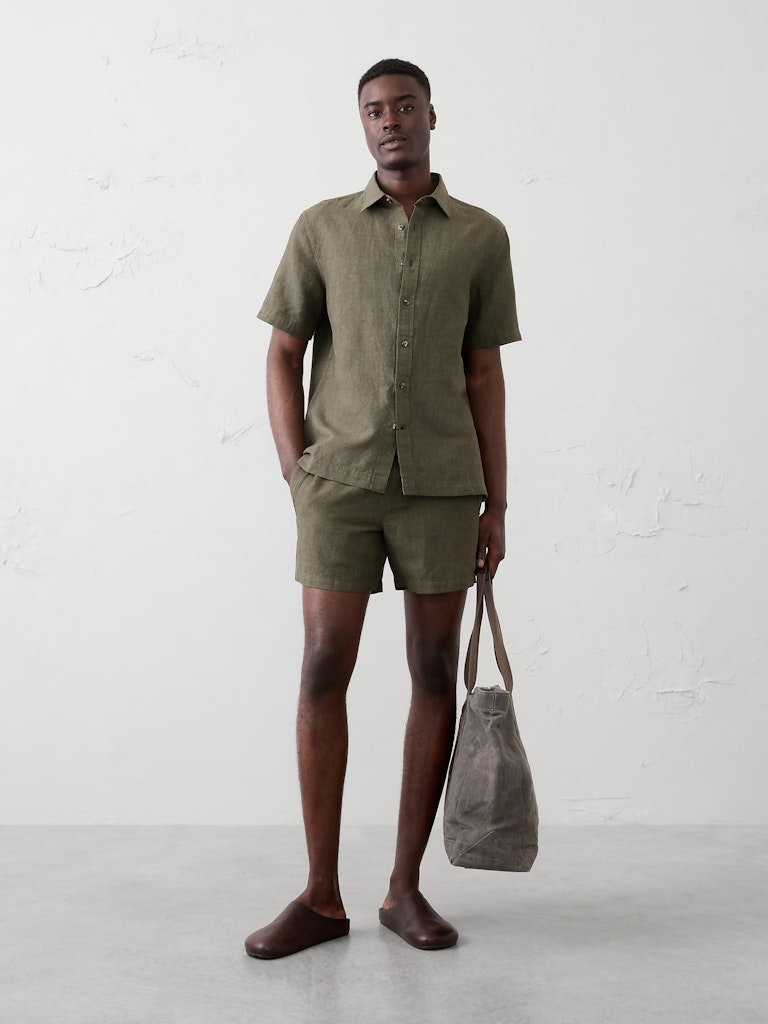 Slim-Fit 5-Inch Linen-Blend Shorts: $59.97 Slim-Fit 5-Inch Linen-Blend Shorts: $59.97