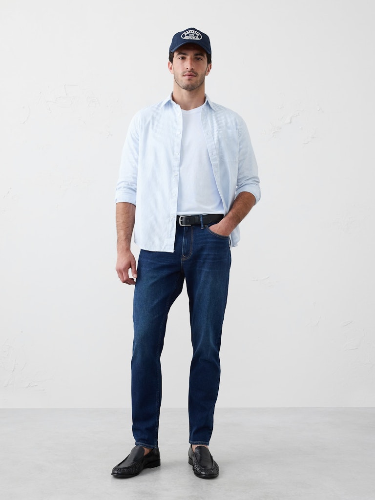 Athletic Travel Jean: $57.50