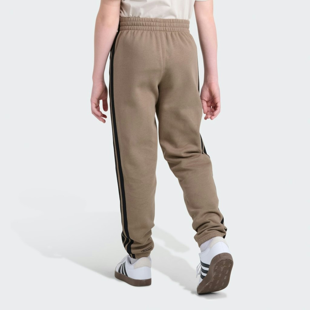 Essential 3-Stripe Fleece Cuffed Jogger: $45 Essential 3-Stripe Fleece Cuffed Jogger: $45