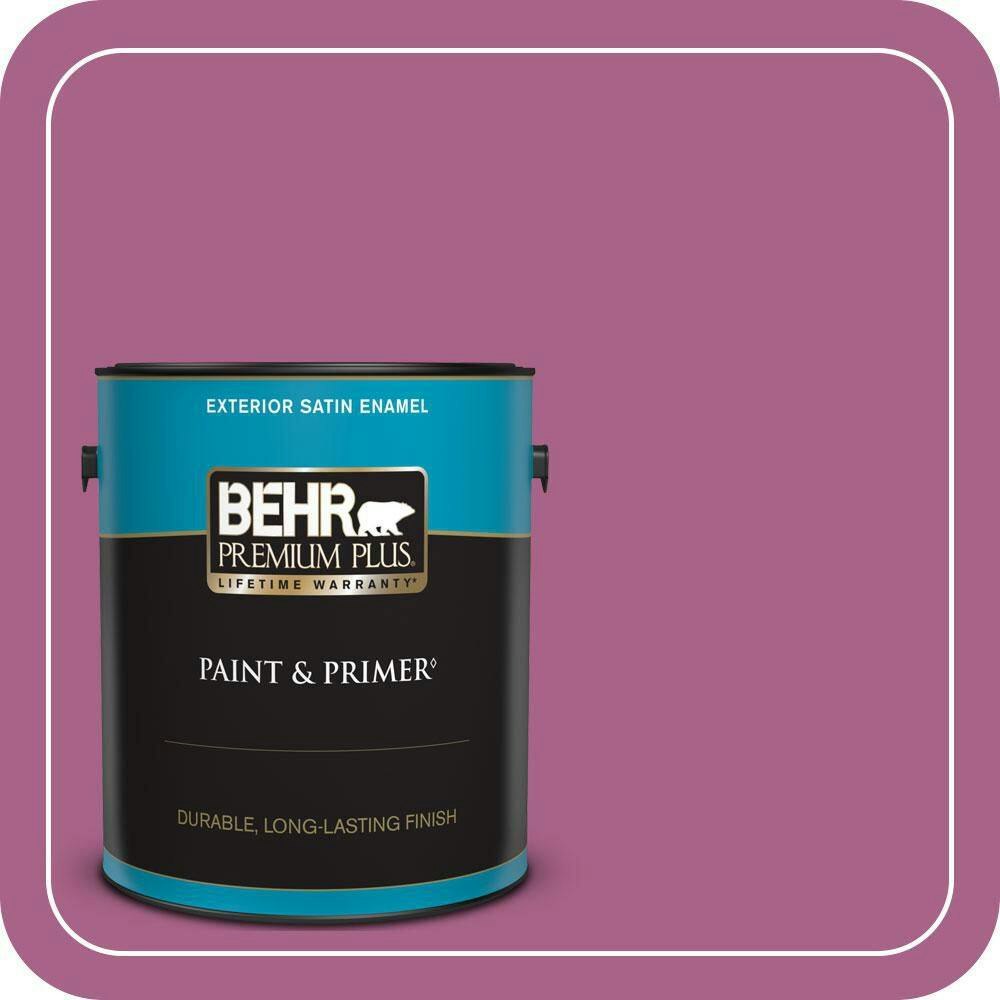 Behr Wild Mulberry Satin Enamel Exterior Paint and Primer 1-Gallon: $49.98 Behr Wild Mulberry Satin Enamel Exterior Paint and Primer 1-Gallon: $49.98