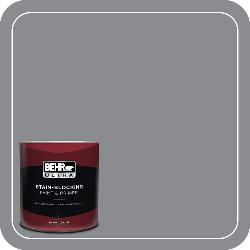 Ancient Pewter Flat Exterior Paint and Primer 1-Quart: $28.98