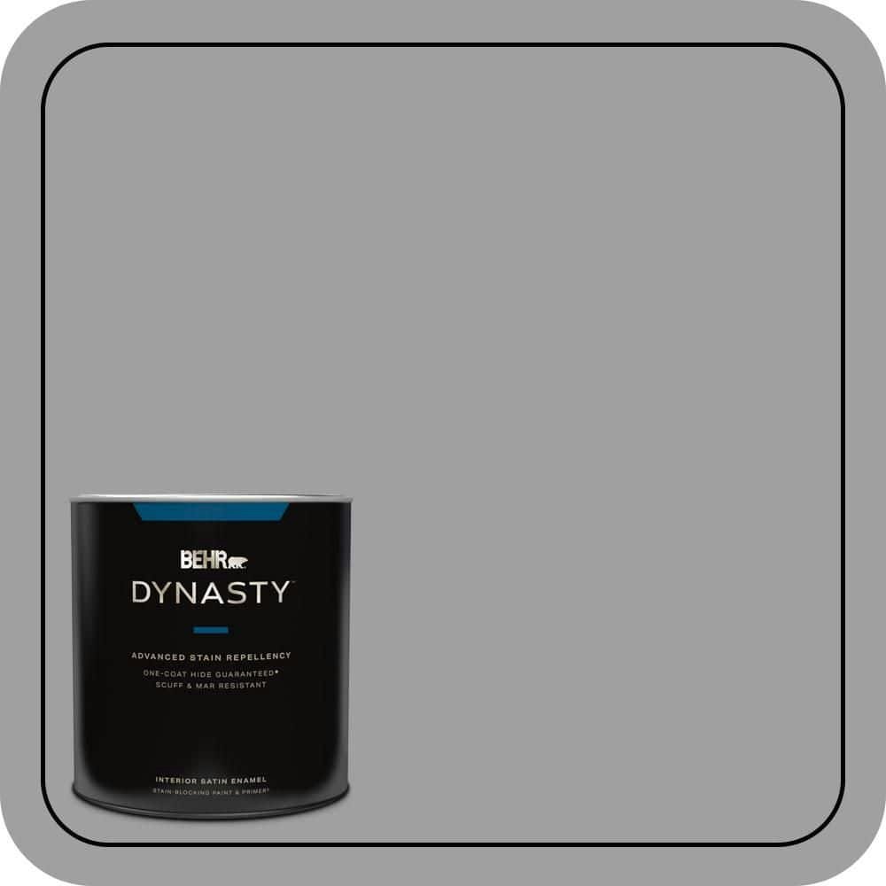 Behr Premium Plus Elemental Gray Satin Interior Paint and Primer 1-Quart Can: $33.98 Behr Premium Plus Elemental Gray Satin Interior Paint and Primer 1-Quart Can: $33.98