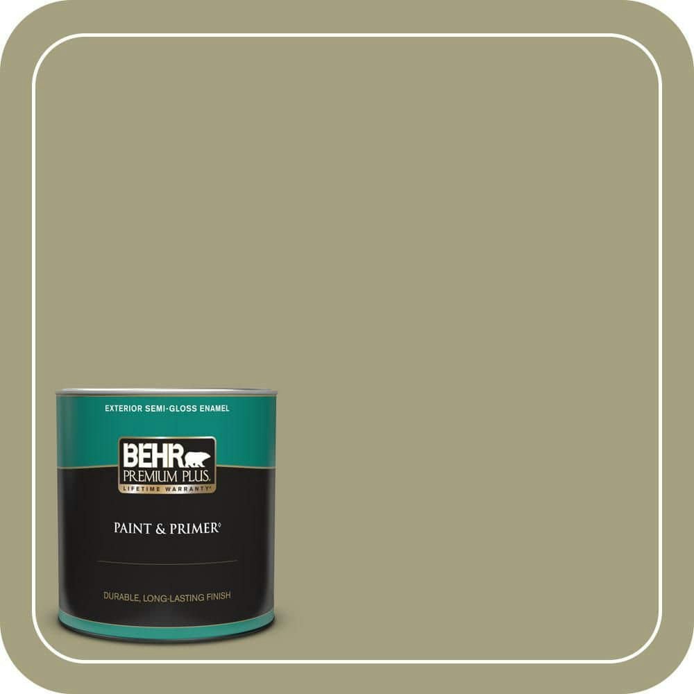 Behr Premium Plus Cricket Semi-Gloss Exterior Paint & Primer 1-Quart Can: $25.98 Behr Premium Plus Cricket Semi-Gloss Exterior Paint & Primer 1-Quart Can: $25.98