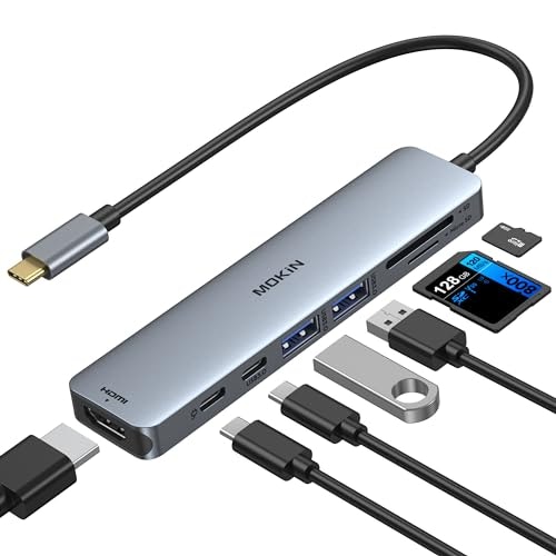 Mokin 7-in-1 USB C Hub HDMI Adapter: $15.99 Mokin 7-in-1 USB C Hub HDMI Adapter: $15.99