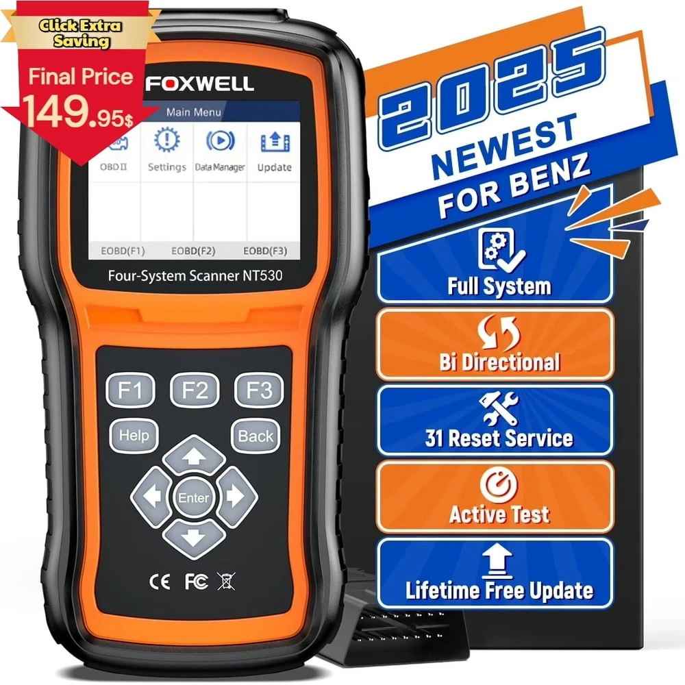 Foxwell NT530 Plus Bidirectional OBD2 Diagnostic Scanner for Mercedes-Benz: $169.95 Foxwell NT530 Plus Bidirectional OBD2 Diagnostic Scanner for Mercedes-Benz: $169.95