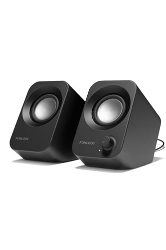 Funlogy 14W Stereo PC Speakers: $17.59