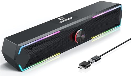 Tylubio LED Computer Speakers: $20.99