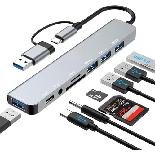 8-in-1 USB-C and USB-A Multiport Hub: $7.89 8-in-1 USB-C and USB-A Multiport Hub: $7.89