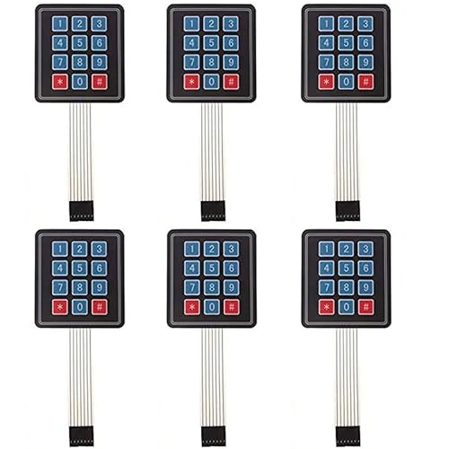 Risingsaplings 12-Key Matrix Membrane Keypad 6-Pack: $8.88 Risingsaplings 12-Key Matrix Membrane Keypad 6-Pack: $8.88