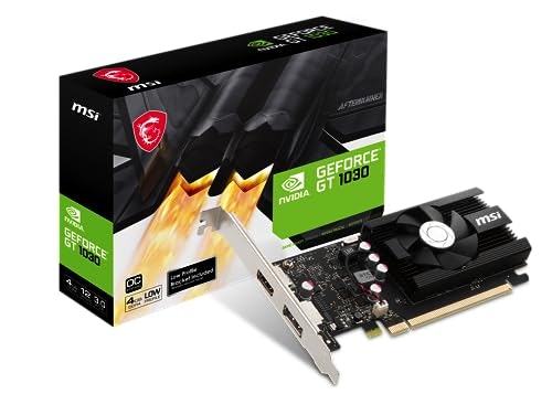 MSI GeForce GT 1030 4GB DDR4 Graphics Card: $119.97