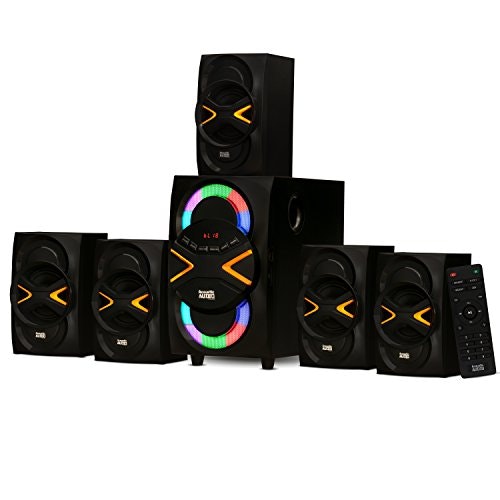 Acoustic Audio by Goldwood AA5210 5.1-Channel Bluetooth Home Theater Speaker System: $88.88